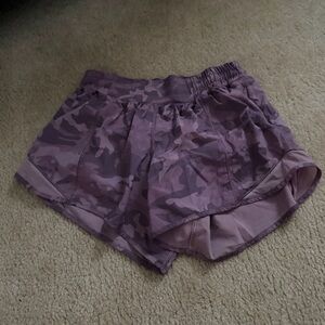 lululemon athletica Purple Camo Athletic Shorts